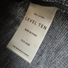 Level Ten Men’s Blue Heather Knit Long Sleeve Shirt Size S NWT