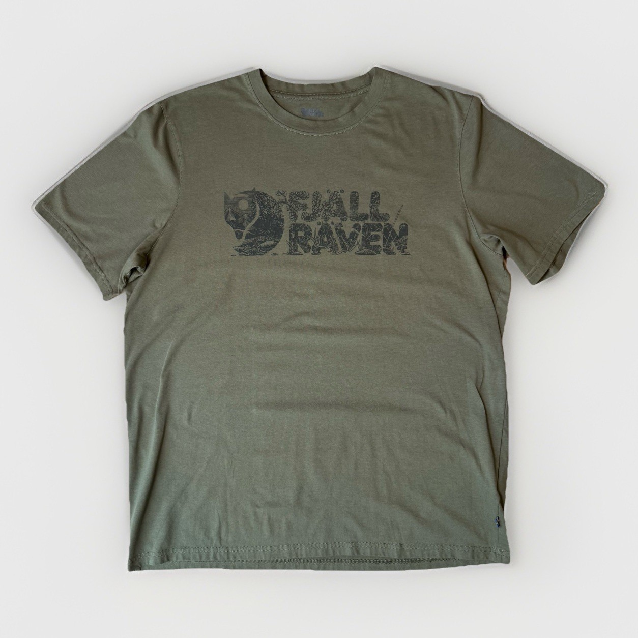 Fjallraven Lush Logo Shirt XL Green Hiking Outdoors Gorpcore Sportswear gallery