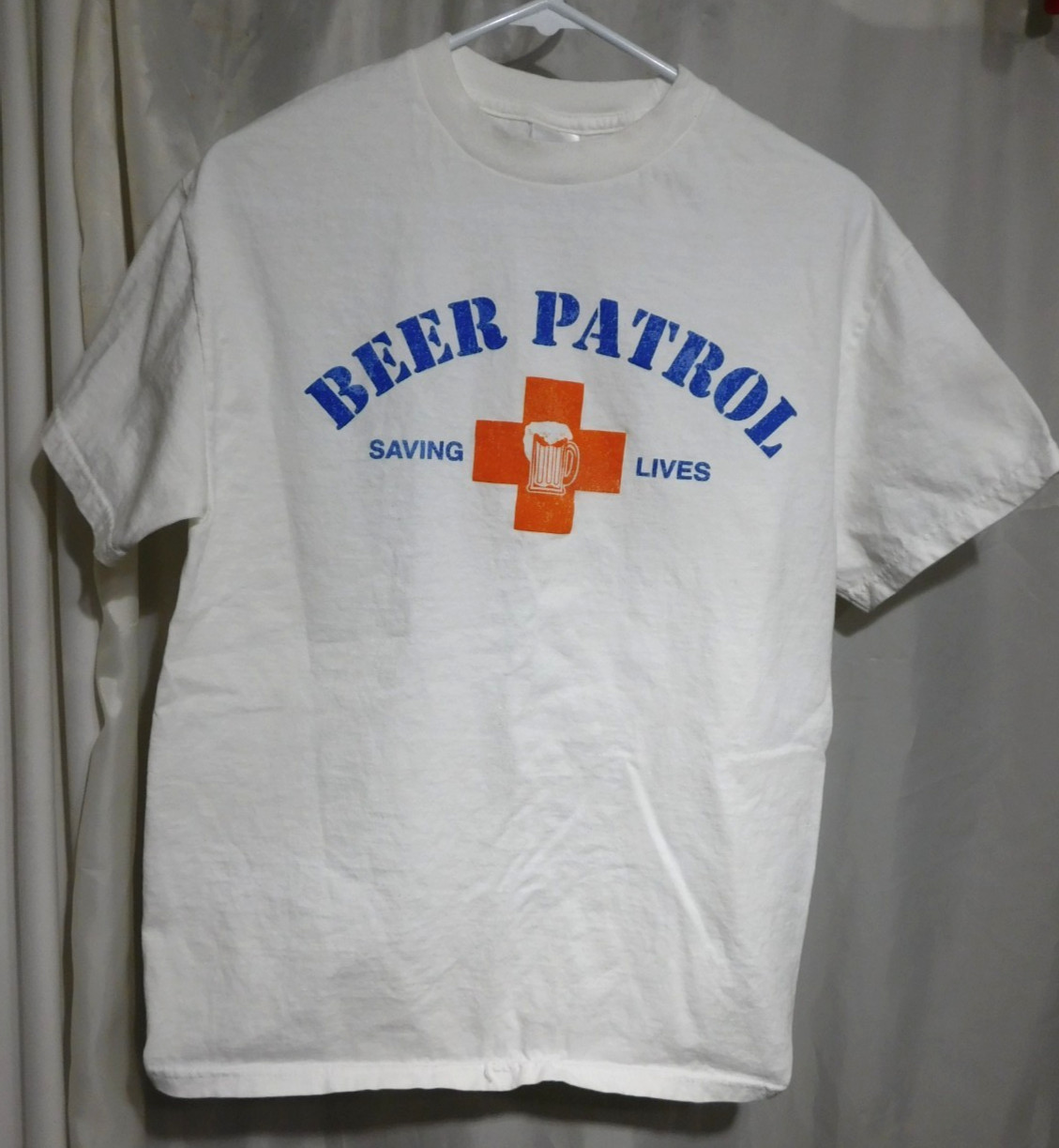 Beer Patrol T-Shirt Small 34" Chest Pre-washed Tennessee River Brand Print gallery
