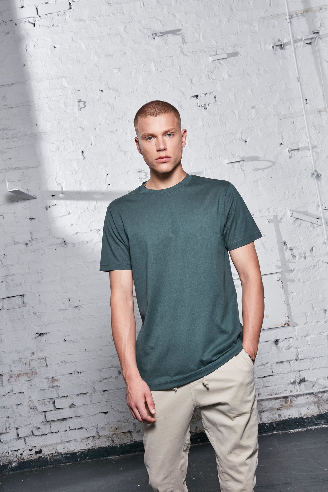 Round Neck T-Shirt - Adults Plain Short Sleeve soft Cotton Tee|Multiple colo (A) gallery