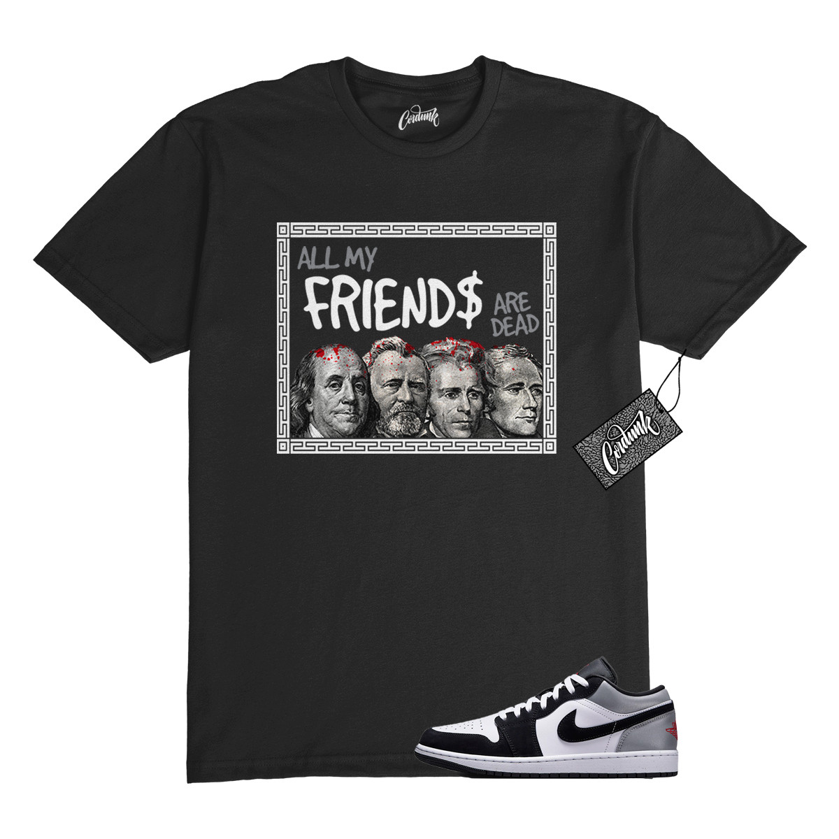 1 Black Matte Silver White Fire Red T Shirt Match PREZ gallery