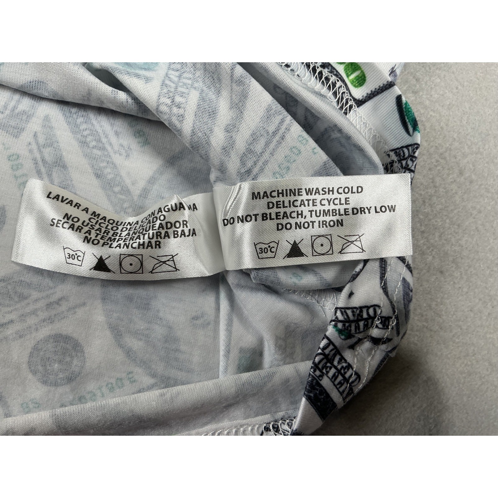 Spicy Tuna Tank Top Money Print Dollar Bills Graphic Mens XL NWT gallery