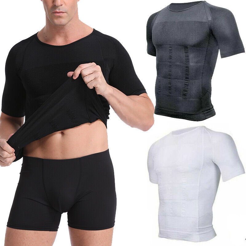CGTFY Gynecomastia Compress Tank Top Men Slim Abs Body Shaper Vest Athletic Vest gallery