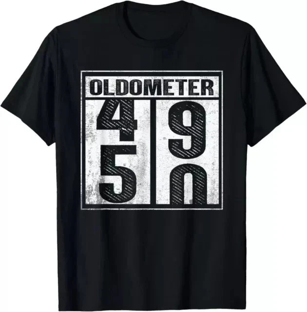 50th Birthday Funny Gift Men Women Oldometer 49-50 Shirt Gift Tees