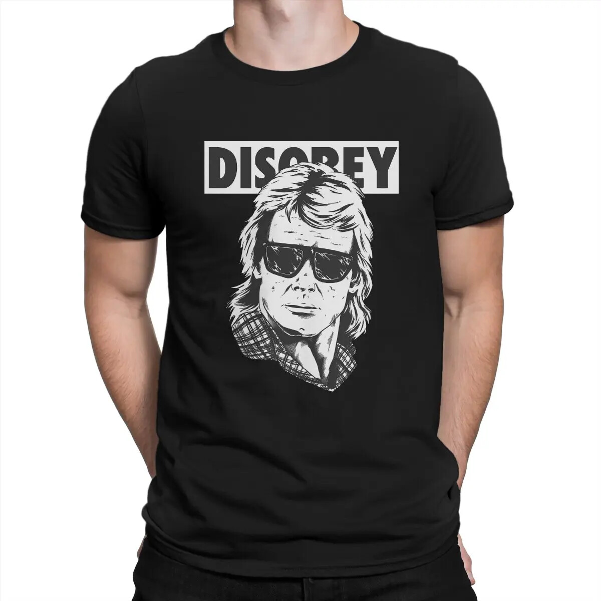 Disobey T Shirt Men Cotton T-Shirt O Neck They Live Tees Short Sleeve gallery