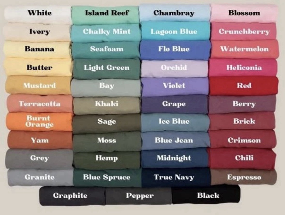 6 Comfort Color Garmet Dye Ring Spun T Shirt Wholesale Bundle