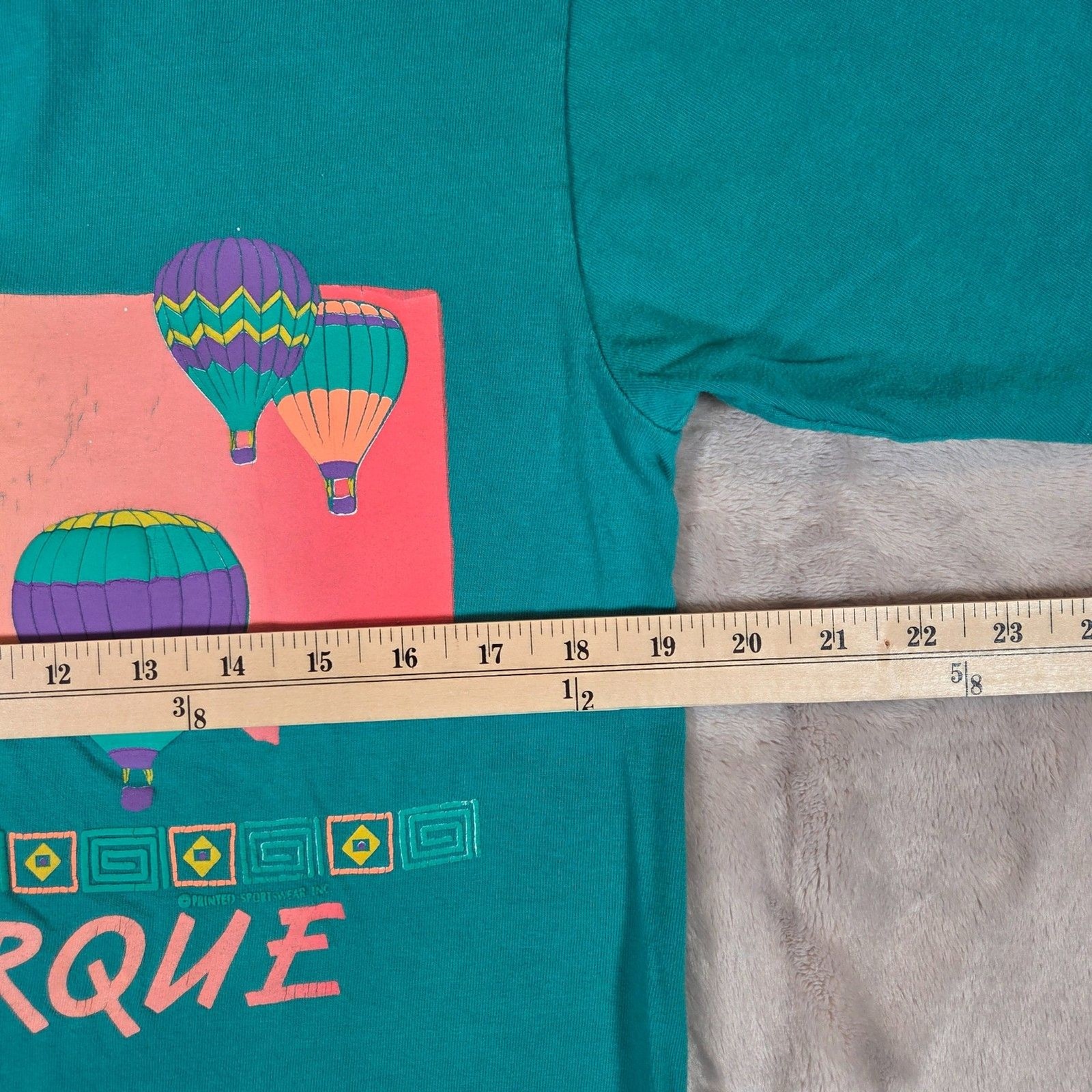 Vintage 90s Oneita Power-T Albuquerque Hot Air Balloon T Shirt L Single Stitch gallery