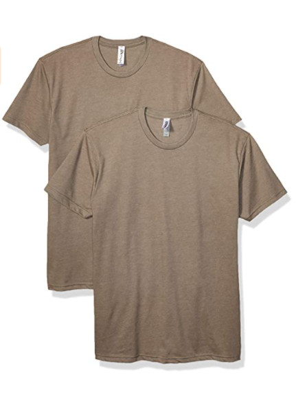 Marky G Apparel N6210 2pk Men's CVC Crew-Neck Short Sleeve T-Shirt Warm Gray XS gallery