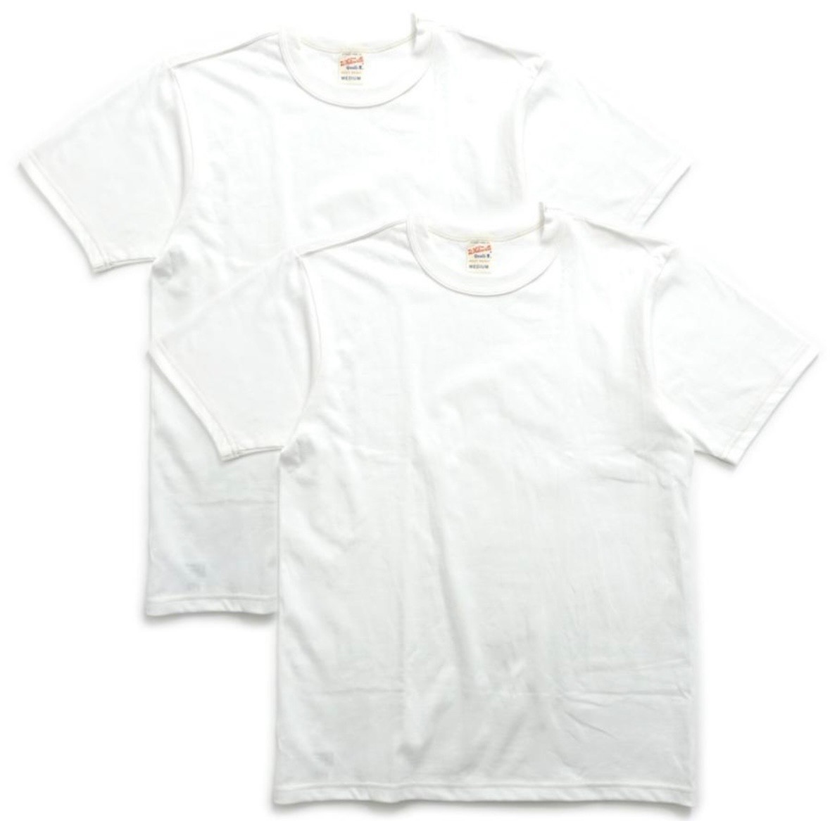 WHITESVILLE 2-PACK T-SHIRT - White, Black, Navy, Gray [ WV73544 ] Made in Japan gallery