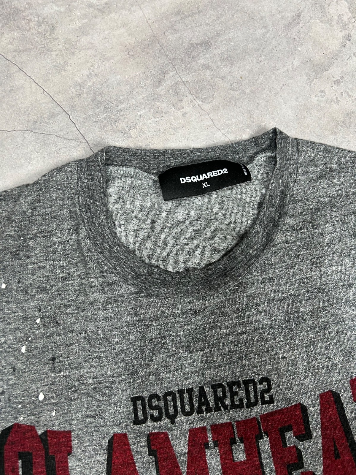 Dsqured2 Glamhead melange cotton stained Tee Size XL gallery