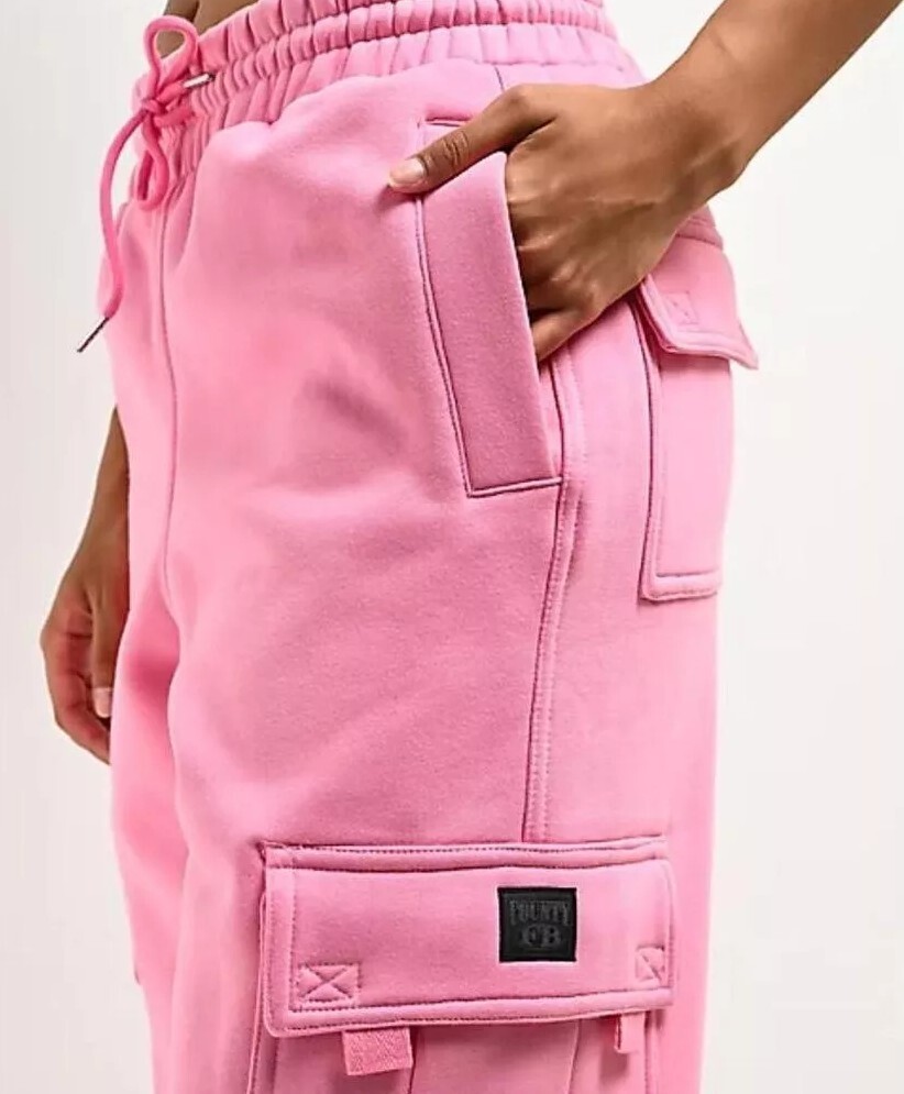 FB County Baggy Heavyweight Cargo Pink Sweatpants Pant Pants Fleece