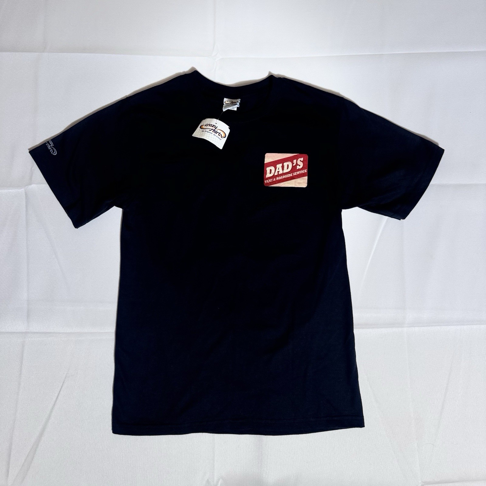 Crazy Shirts Graphic T, NWT, DAD’S, 100% Combed Cotton, Black, Female/Youth, S/M gallery