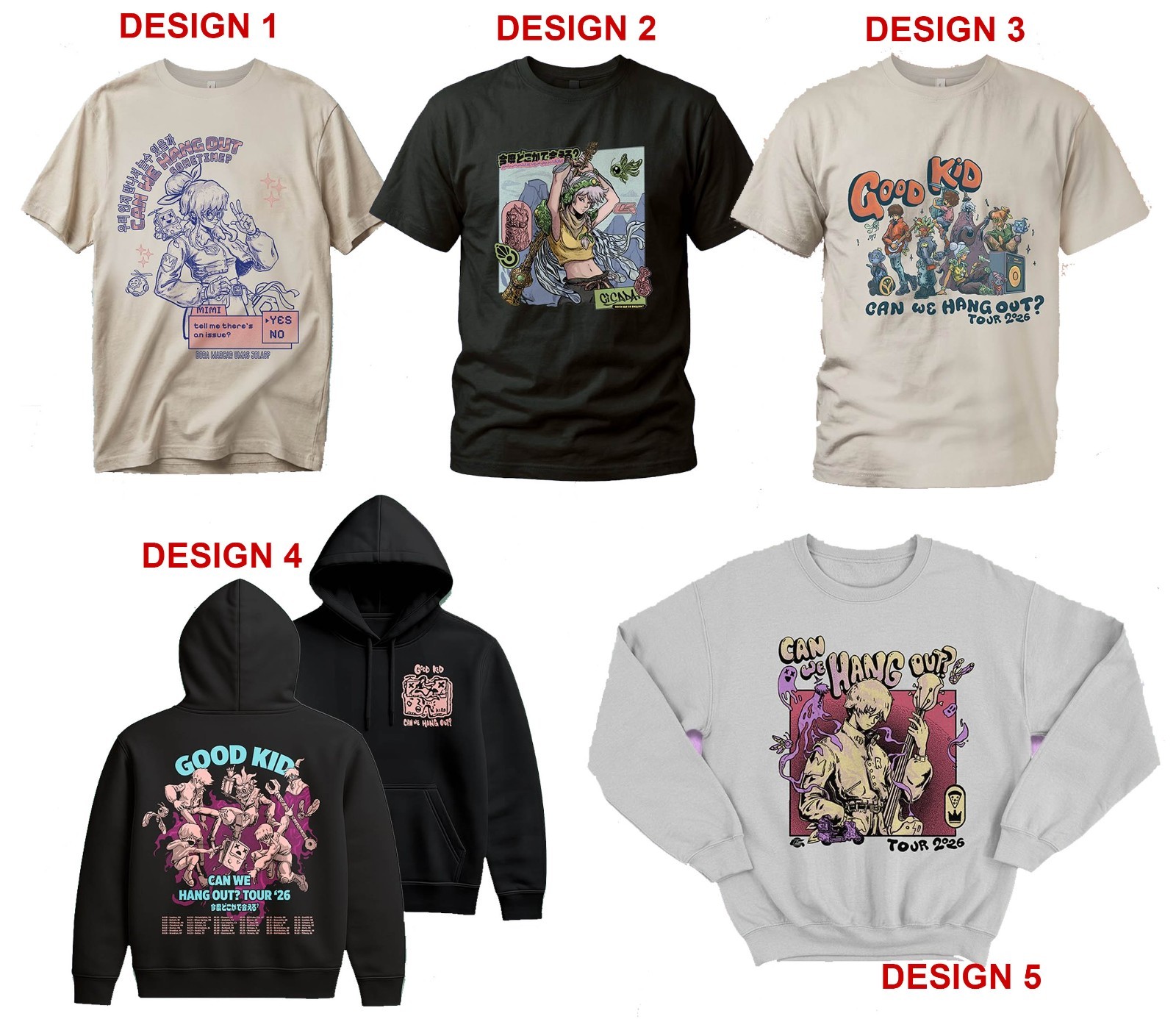 Good Kid Band Can We Hang Out Tour 2026 Merch reprint T-Shirt, Hoodie gallery