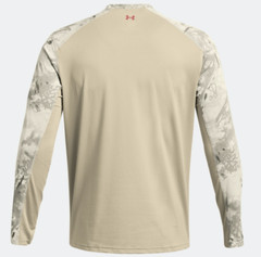 Under Armour Men’s UA Fish Pro Camo Long Sleeve 1383573 289 Khaki/Red NWT