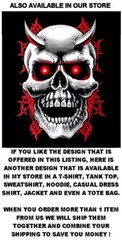 Outlaw Viking Axe Vampire Skull Gothic Tattoo Death Dealer Demon T-shirt AB55
