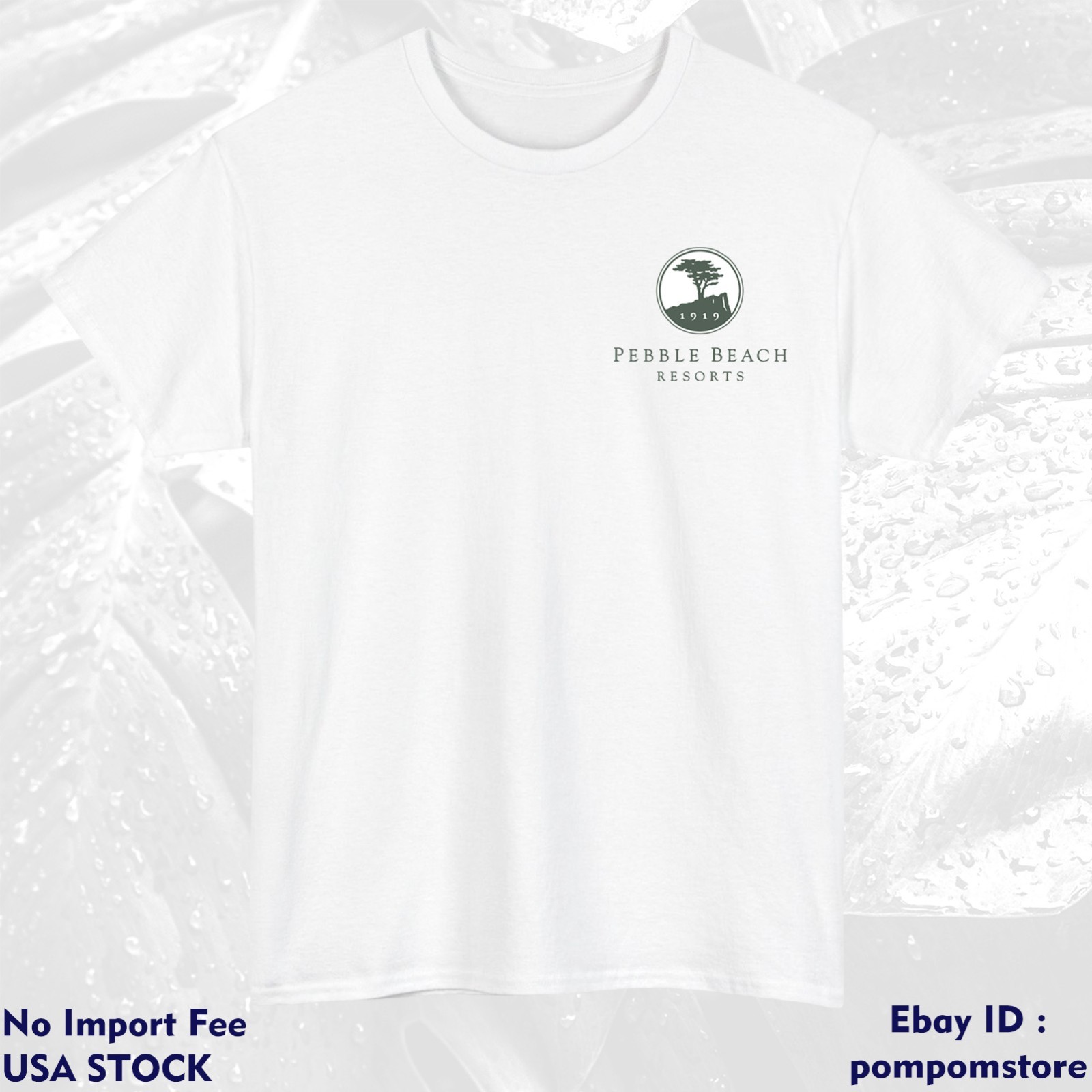Pebble Beach Golf Club Logo Cotton Colors S M L XL 2XL 3XL - 5XL Made In USA gallery