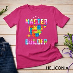 Cool Master Builder Funny Building Blocks Gift T-Shirt Unisex T-shirt