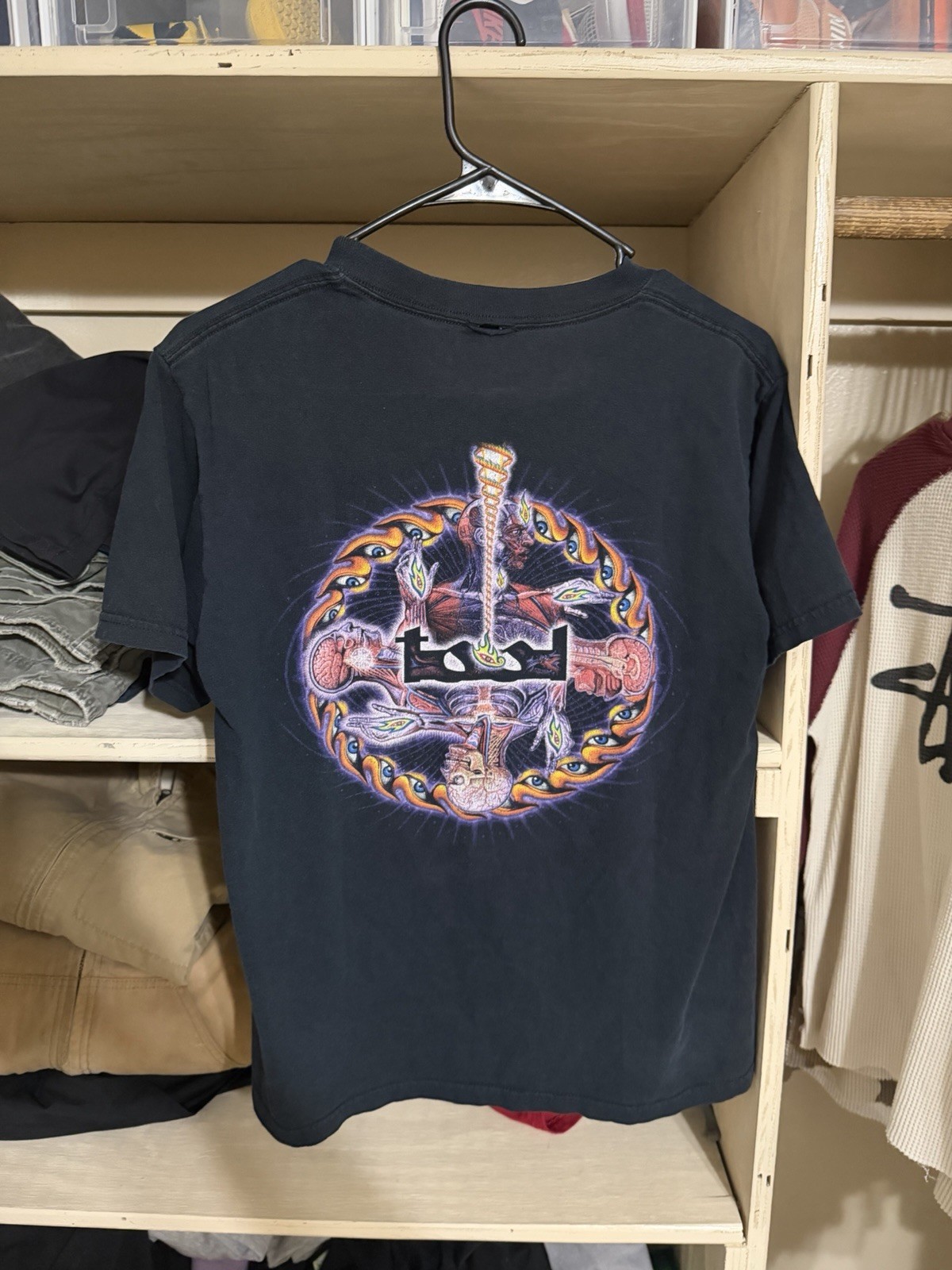 Vintage y2k Flaming eye Lateralus Alex Grey Tool band t-shirt Sz Medium gallery