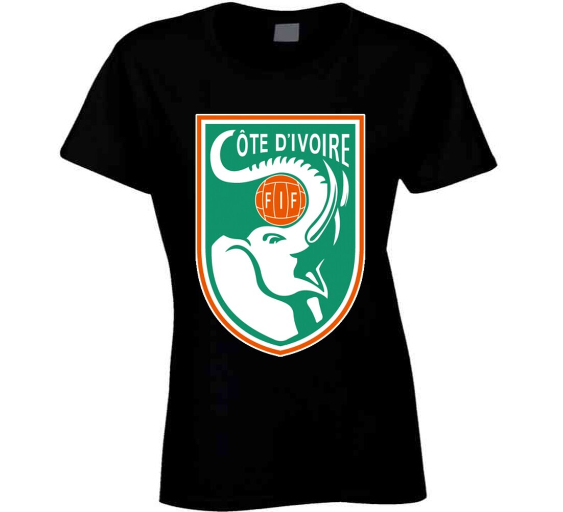 Ivory Coast Cote D'ivoire Soccer Futbol World Cup Logo Crest T Shirt gallery