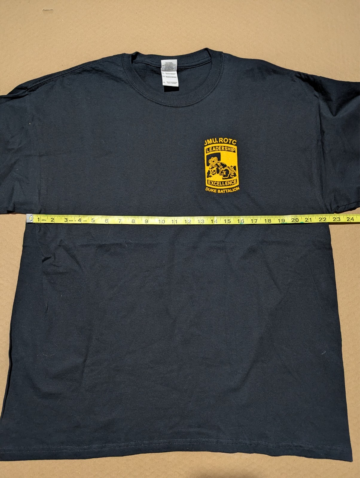 JMU ROTC Leadership Excellence Duke Battalio Crest Logo T-Shirt Size XL gallery