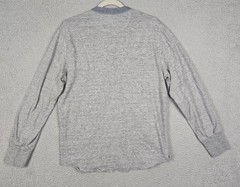 Todd Snyder Chambray Loop Collar Henley T-Shirt Heather Gray Men’s Size Large