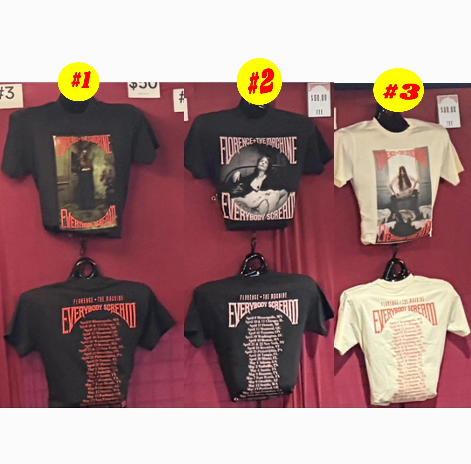 Florence And The Machine 2026 Everybody Scream North America Tour T-shirt gallery