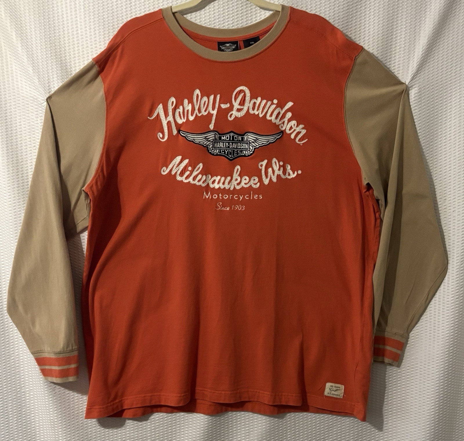 Harley Davidson Long Sleeve Ringer T-Shirt - Milwaukee 2XL gallery