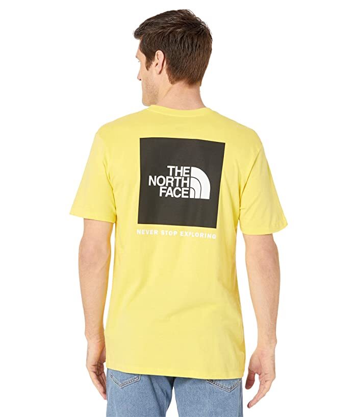 The North Face Box NSE NF0A476386Q1 Mens Yellow Black Short Sleeve T-Shirt TS184 gallery