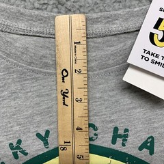 Smiley World T-Shirt St. Patrick’s/Irish Lucky Charms Graphic Gray Size L/XL