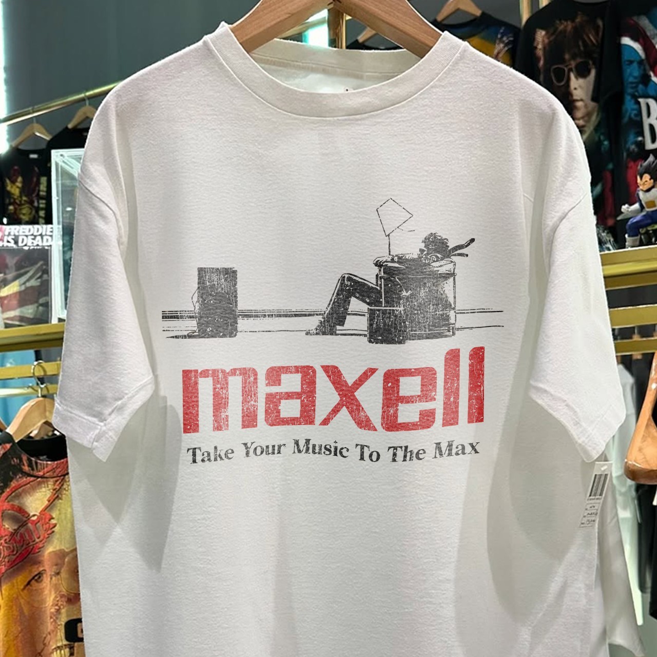 90s Maxell Classic White T-Shirt L gallery