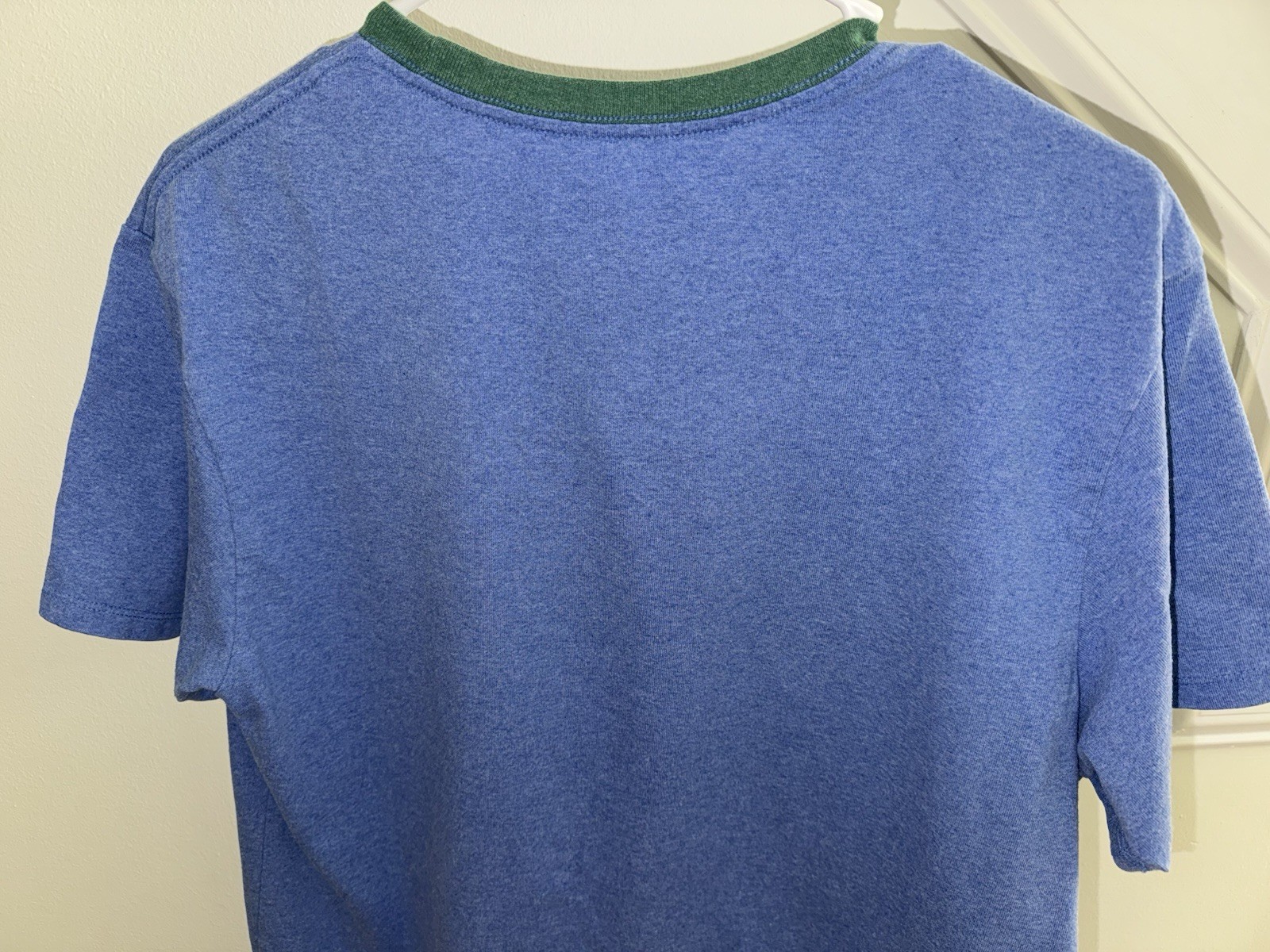Patagonia Mens Shop Sticker Pocket Tee Shirt Medium Blue Crewneck Casual Outdoor gallery
