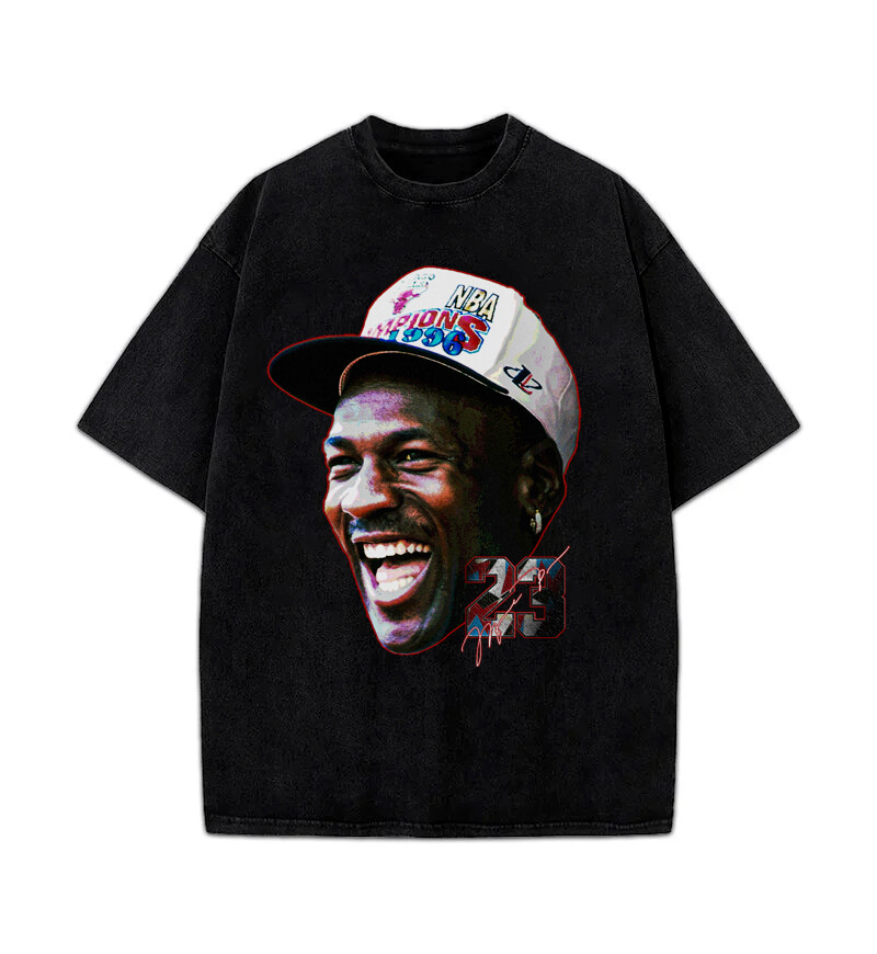 Michael Jordan 1996 Championship Parade Vintage Style Graphic 90's Bulls T-Shirt gallery