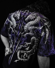 Breathedivinity New Style Patterned Trendy Cotton T-Shirt