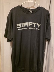 51FIFTY Wolf Logo Next Level 6210 Off-Road Truck Graphic T-Shirt Black Sz XL M2