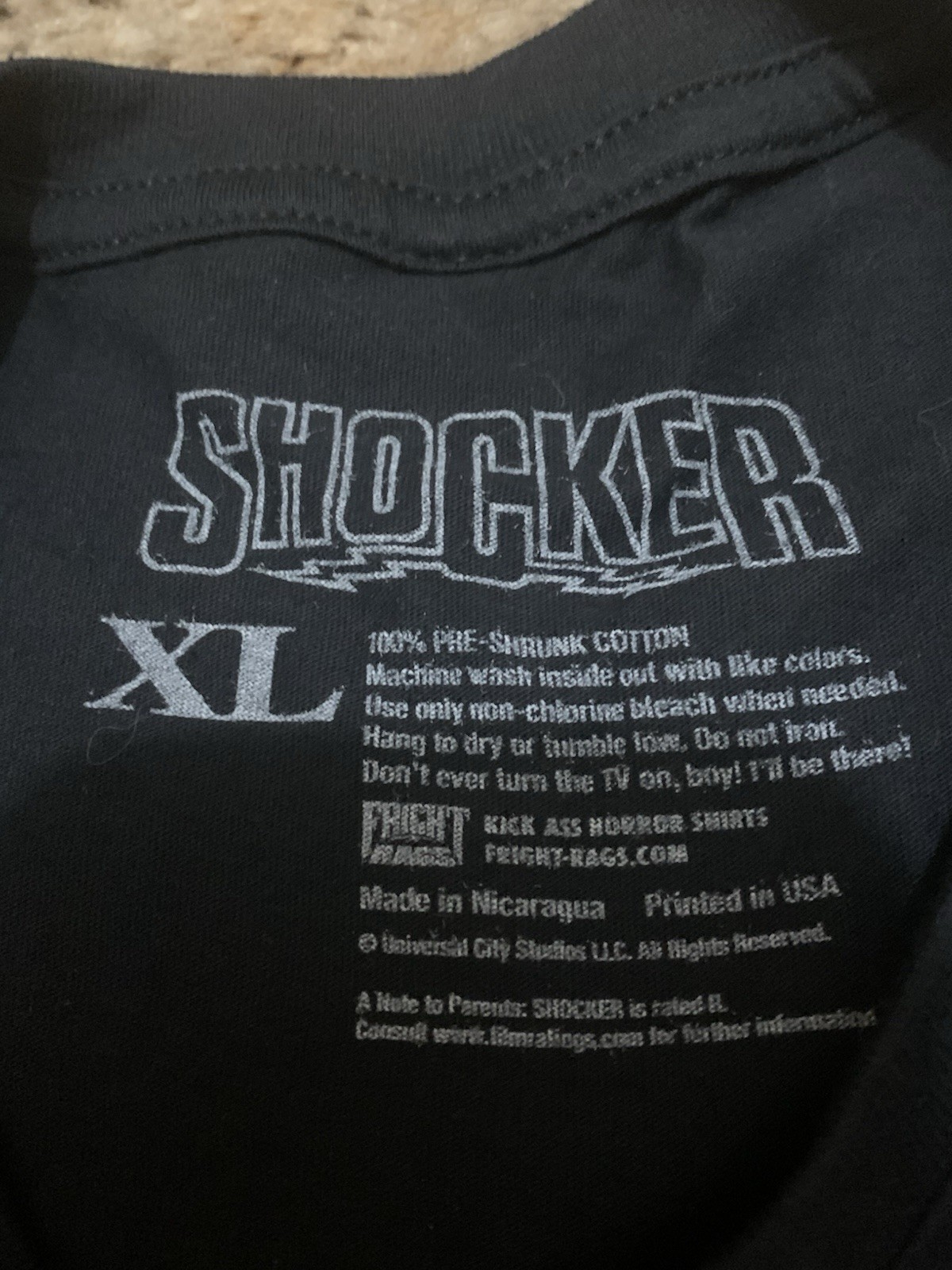 NEW Officially Licensed Shocker Shirt Size XL Fright Rags Horror Wes Craven gallery