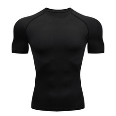 Men’s Easy Care Tight Top Polyester Round Neck for All Season Activities