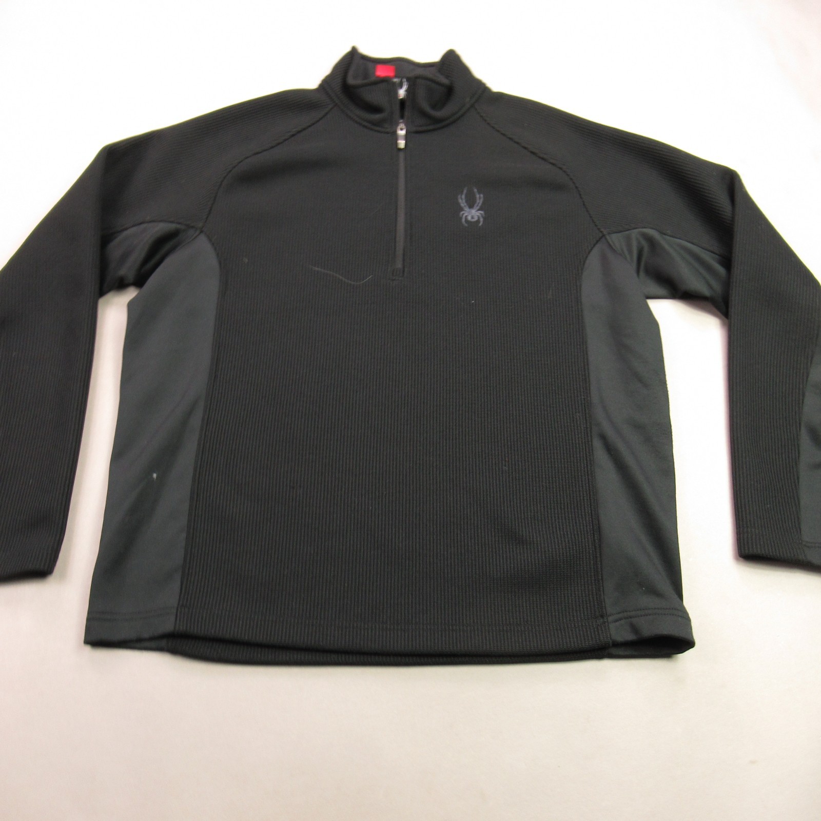 Spyder Shirt Mens Large 1/4 Zip Long Sleeve Outdoor Black Casual Lightweight gallery