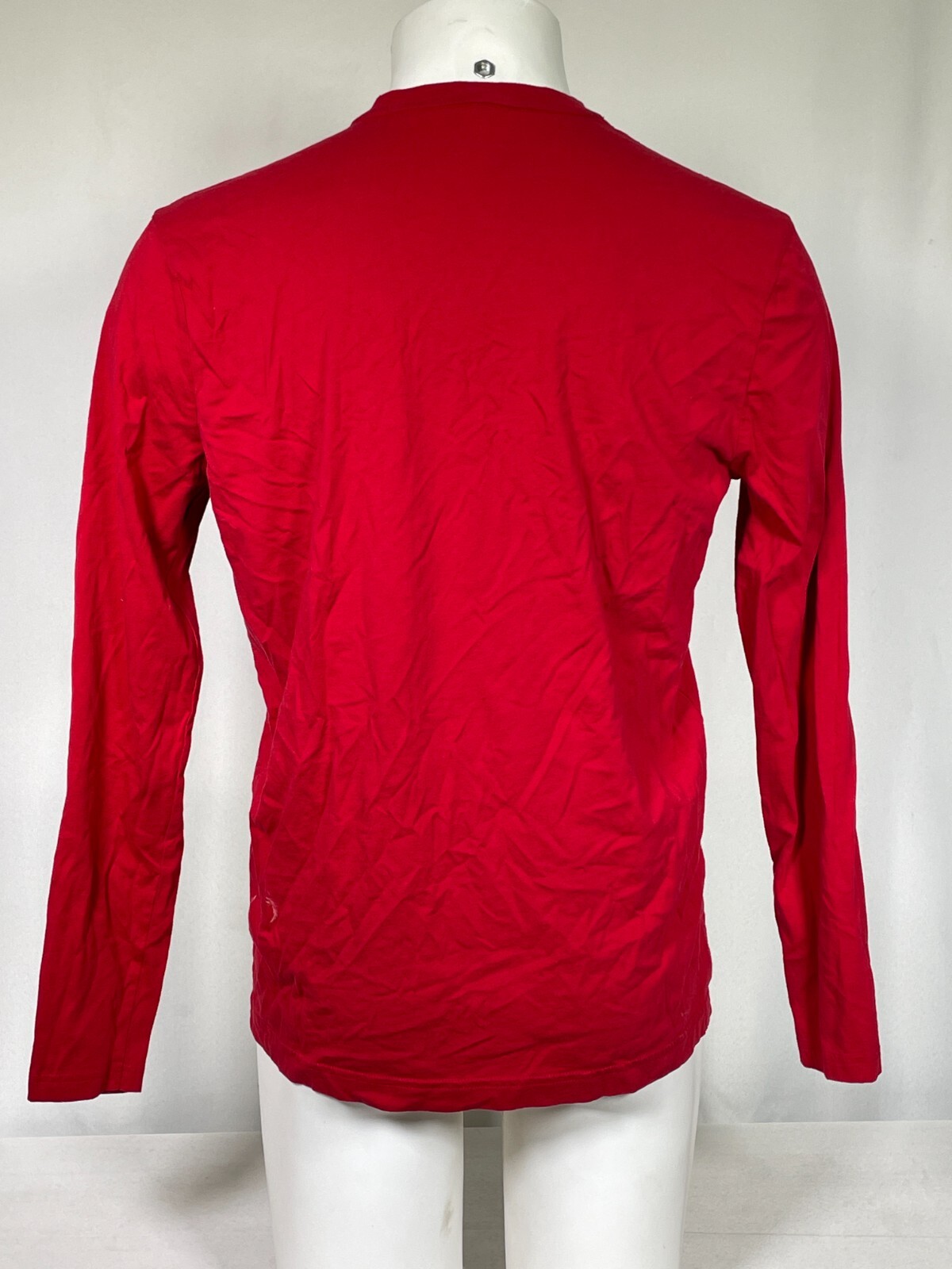 Apple Store Red Long Sleeve Employee Official Logo T-Shirt Men's MEDIUM gallery