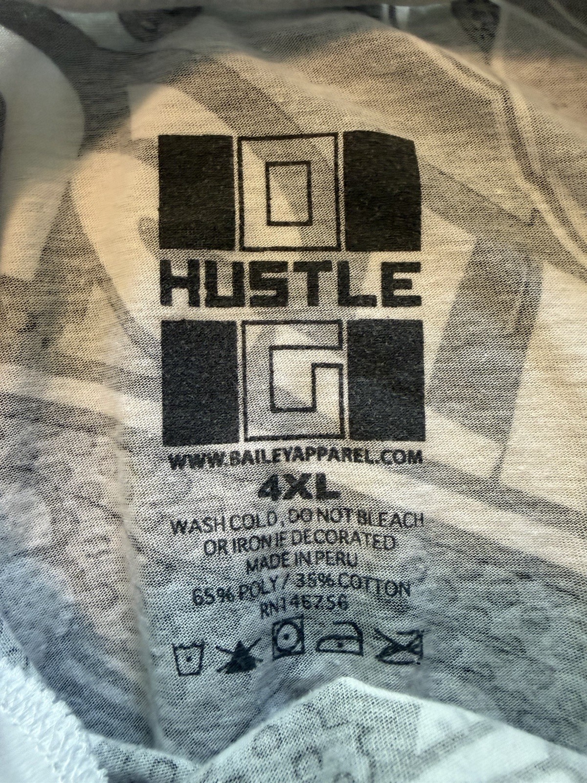Hustle Legend Bear Graphic T-Shirt Bailey Apparel Comic OG Sz XL 18/20 Youth gallery