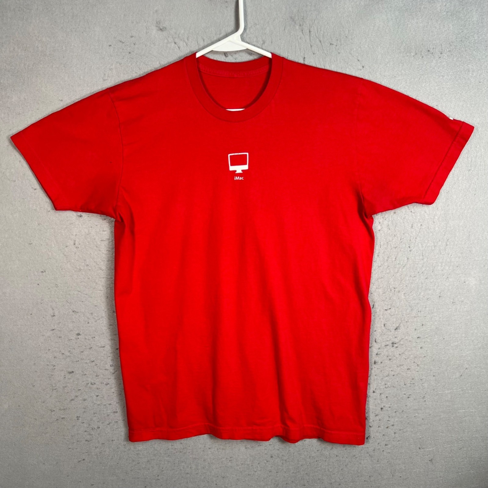 Apple iMac Computer Promo Employee Red T-Shirt Size Large gallery