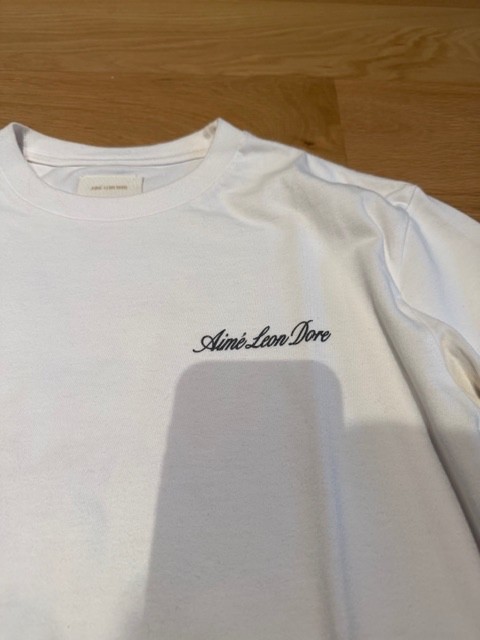 Aime Leon Dore ALD Porsche Graphic Palm Trees LONG SLEEVE T-Shirt White Medium gallery
