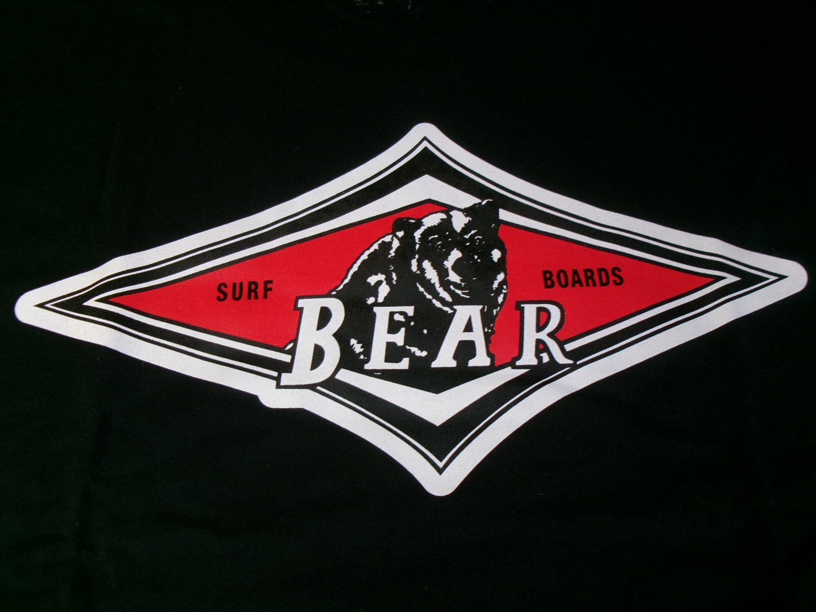 BEAR SURFBOARDS BIG & TALL SIZE 2XLT BLACK COLOR SILK SCREENED NEW gallery