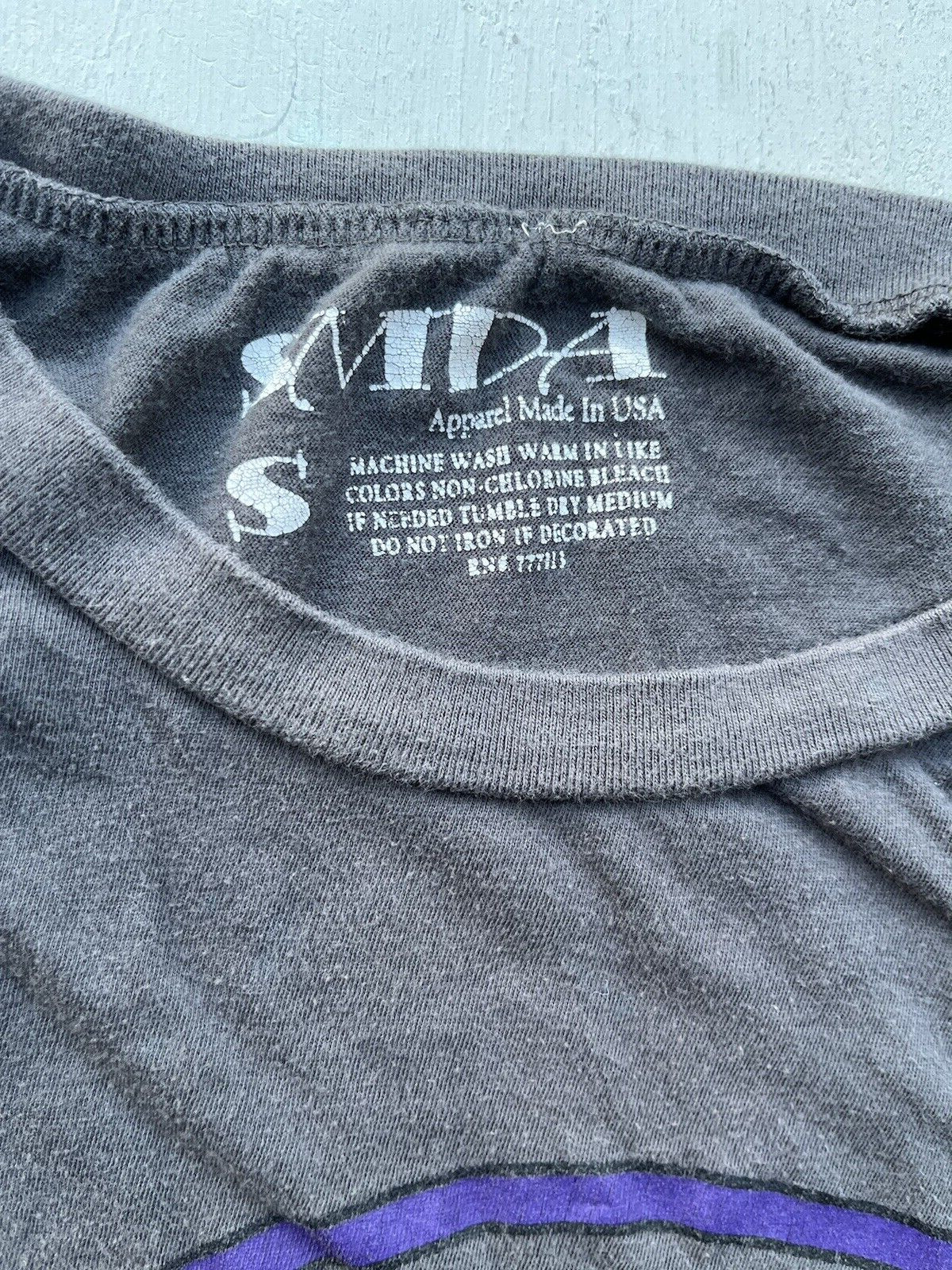 Men's SMDA T-Shirt Gray Sedona AZ Spell-Out S Cotton Hippie Stones Crystals USA gallery