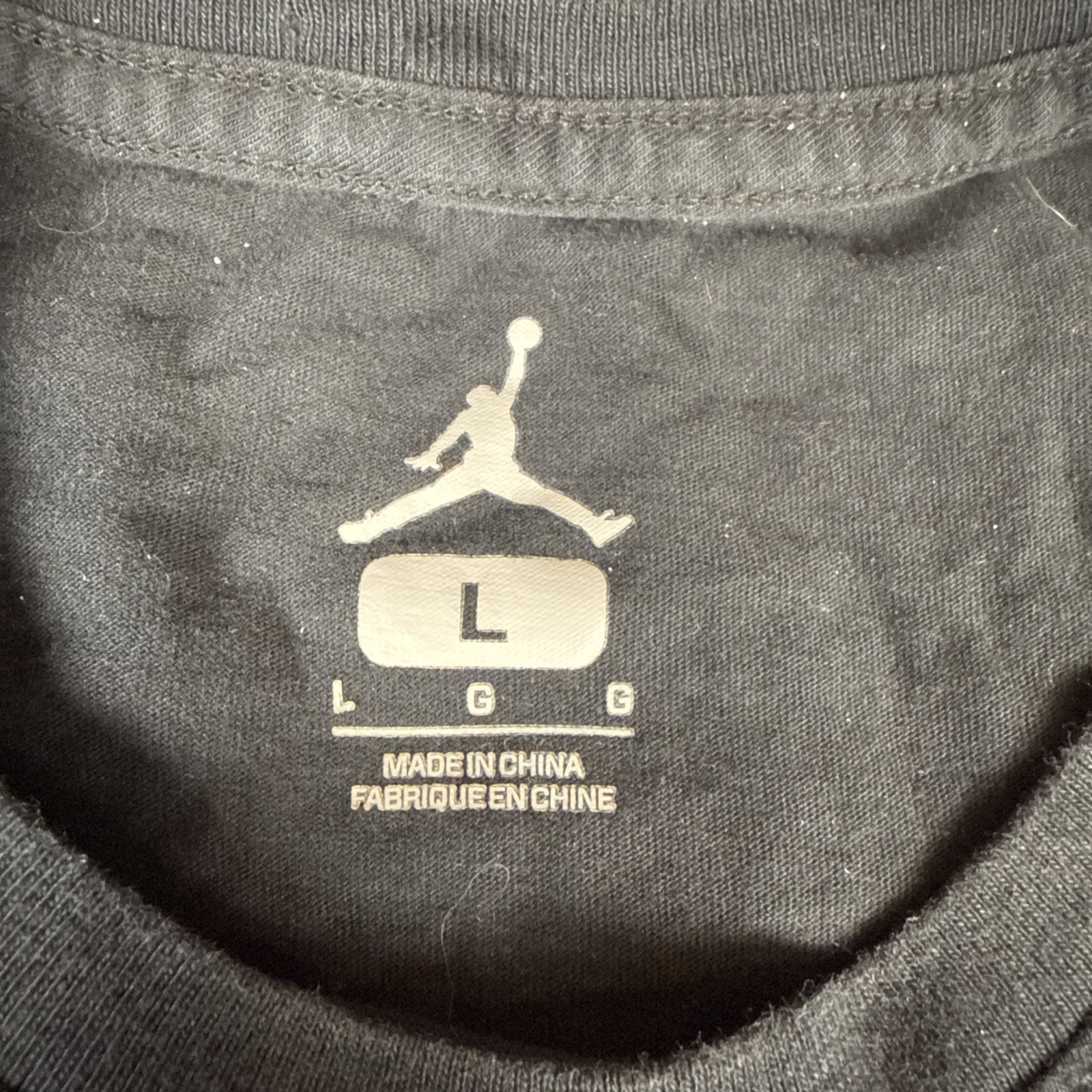 Nike Air Jordan Jumpman Logo Tee Mens T-Shirt Black Green Size L Sportswear Top gallery