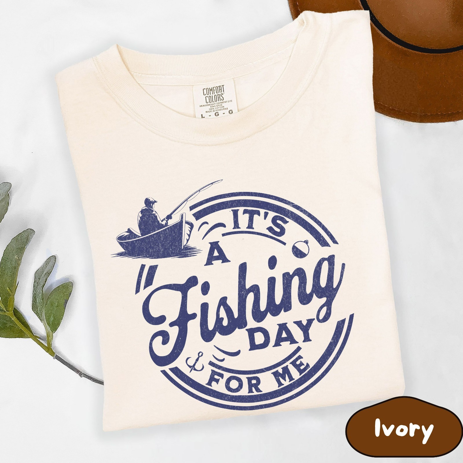 Its a Fishing Day for Me Comfort Colors T-Shirt, Fisherman Shirt, Lake Life Tee gallery