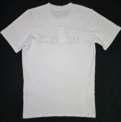 Moncler Designer Embroidered Logo Men’s White Shortsleeve T-Shirt Size Small NWT
