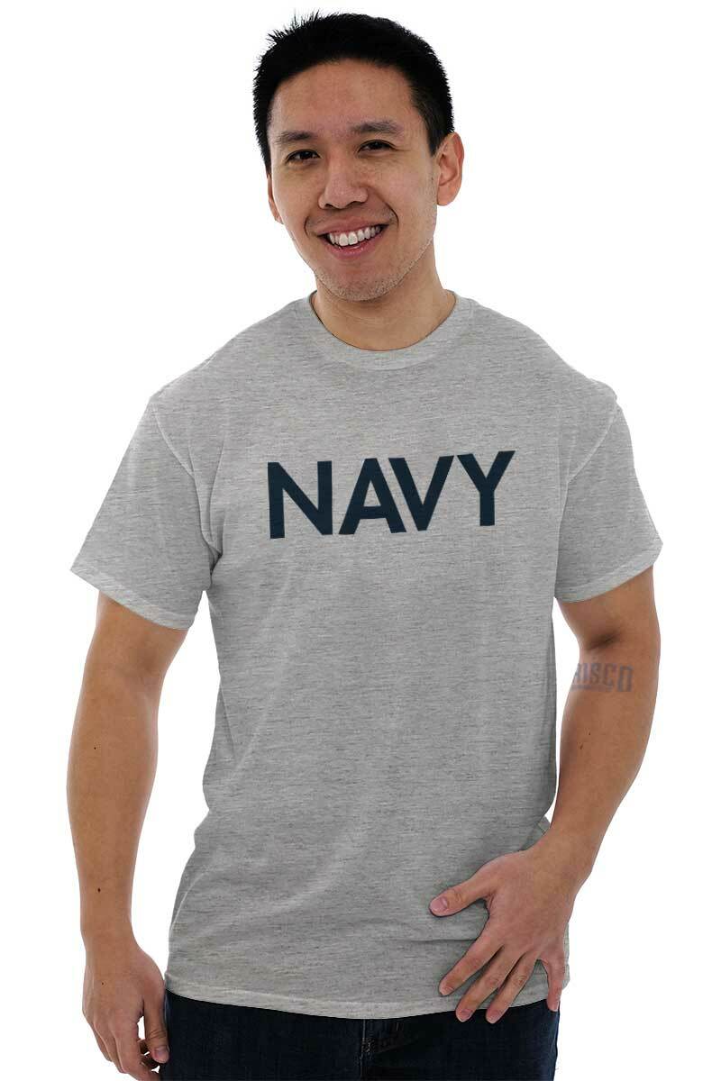 Navy PT Military USA Training Armed Forces Womens or Mens Crewneck T Shirt Tee gallery