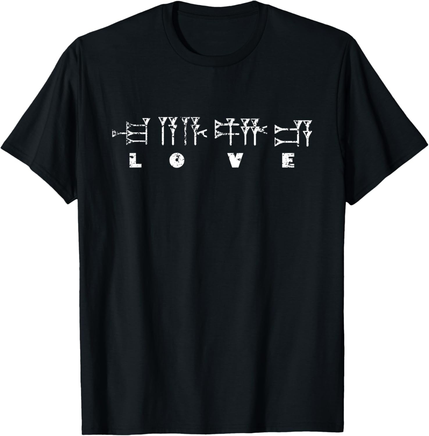 LOVE LETTERS IN SUMERIAN CUNEIFORM VINTAGE STYLE T-Shirt gallery