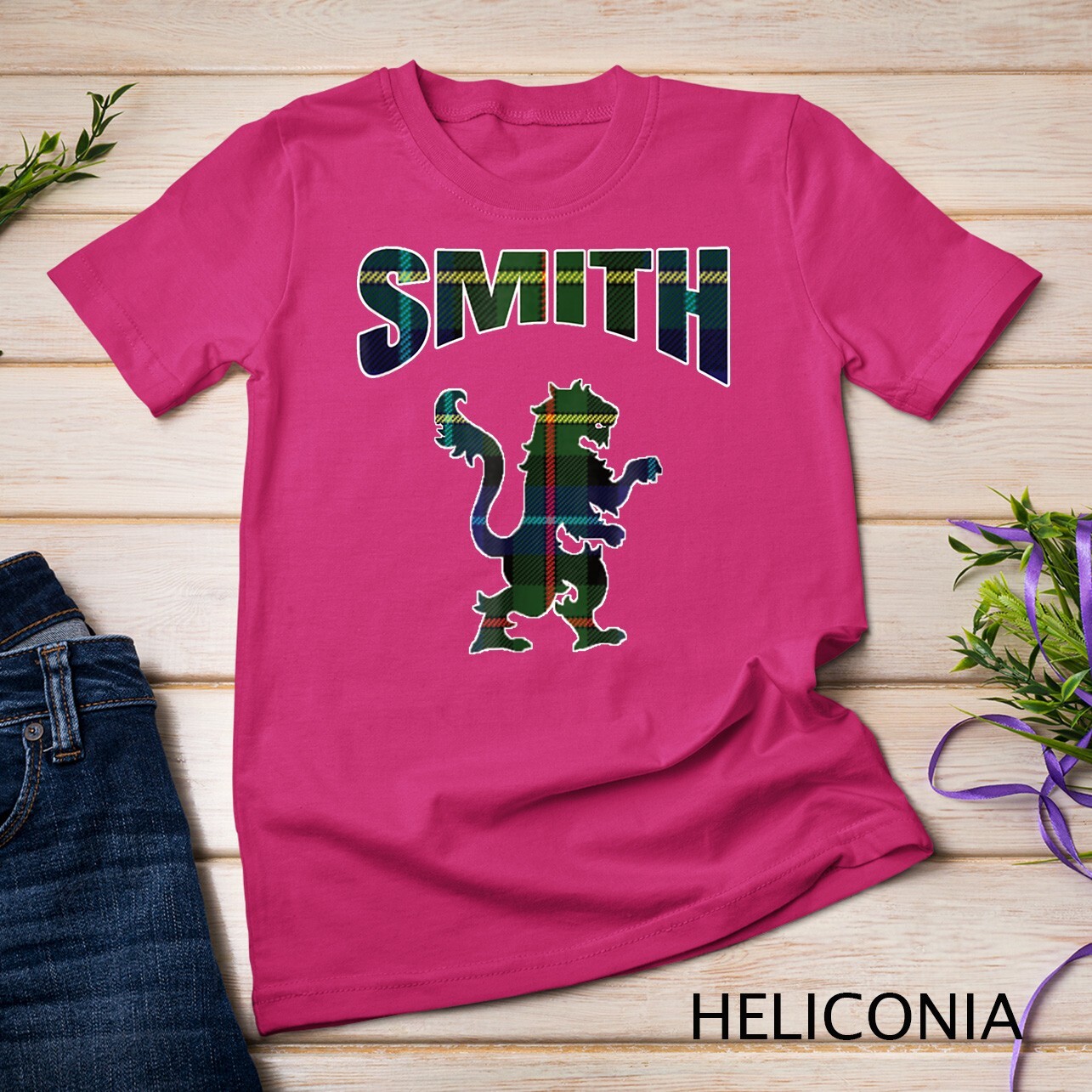 Smith Clan Kilt Tartan T-Shirt Lion Namesake Scottish gift Unisex T-shirt gallery