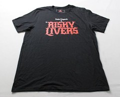 Fader Magavin & The Risky Livers Unisex Adult’s T-Shirt WR4 Black Size XL